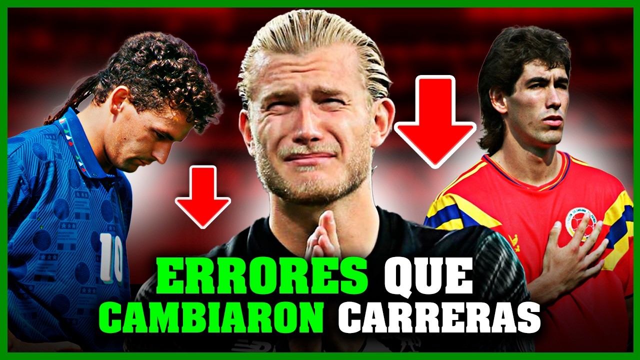 ERRORES que ARRUINARON carreras para siempre 😢⚽ Zidane, Karius, Dembélé…