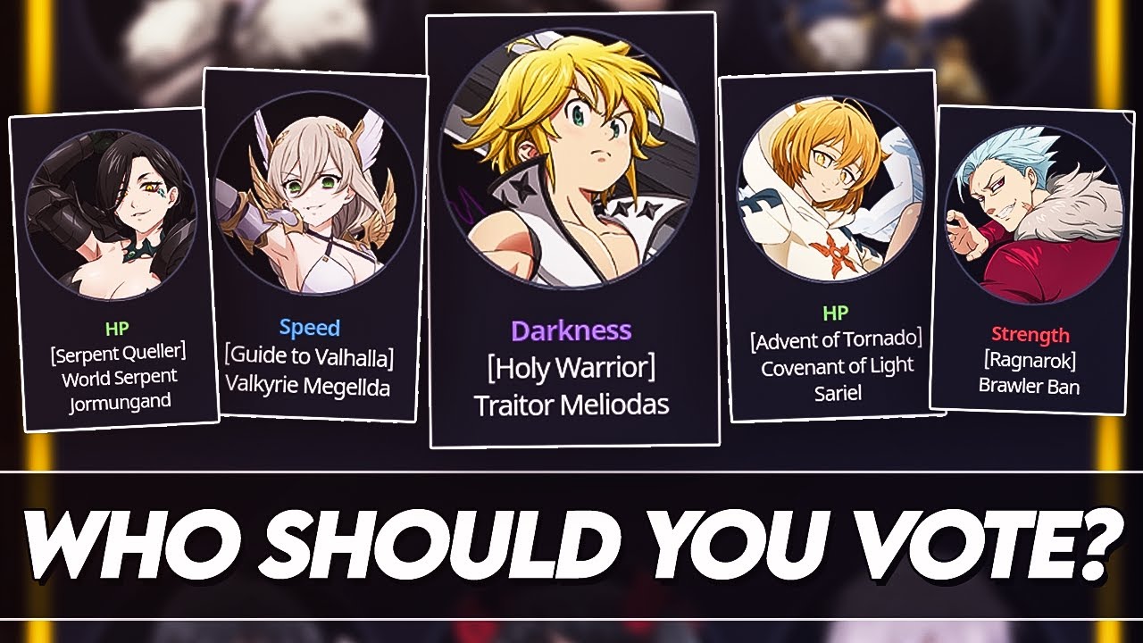 DO *NOT* MAKE THIS MISTAKE!!! WHO SHOULD *YOU* VOTE FOR 3RD ANNIVERSARY BANNER!!! (7DS Grand Cross)