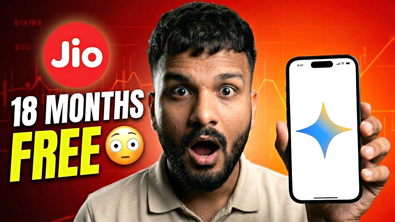 Jio Users Get Gemini Pro FREE (18 Months Offer 😳)