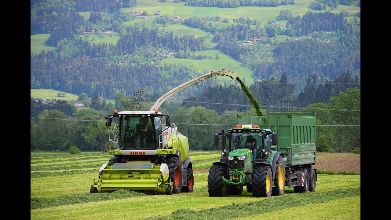 1. Schnitt 2018|Gras h&auml;ckseln im Drautal|Claas Jaguar 850|Gerhard Fleischhacker|Austria Farming