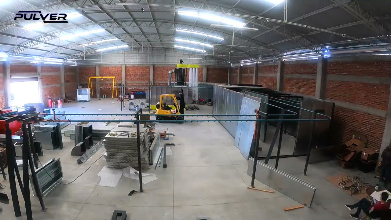 Horno continuo, montaje.