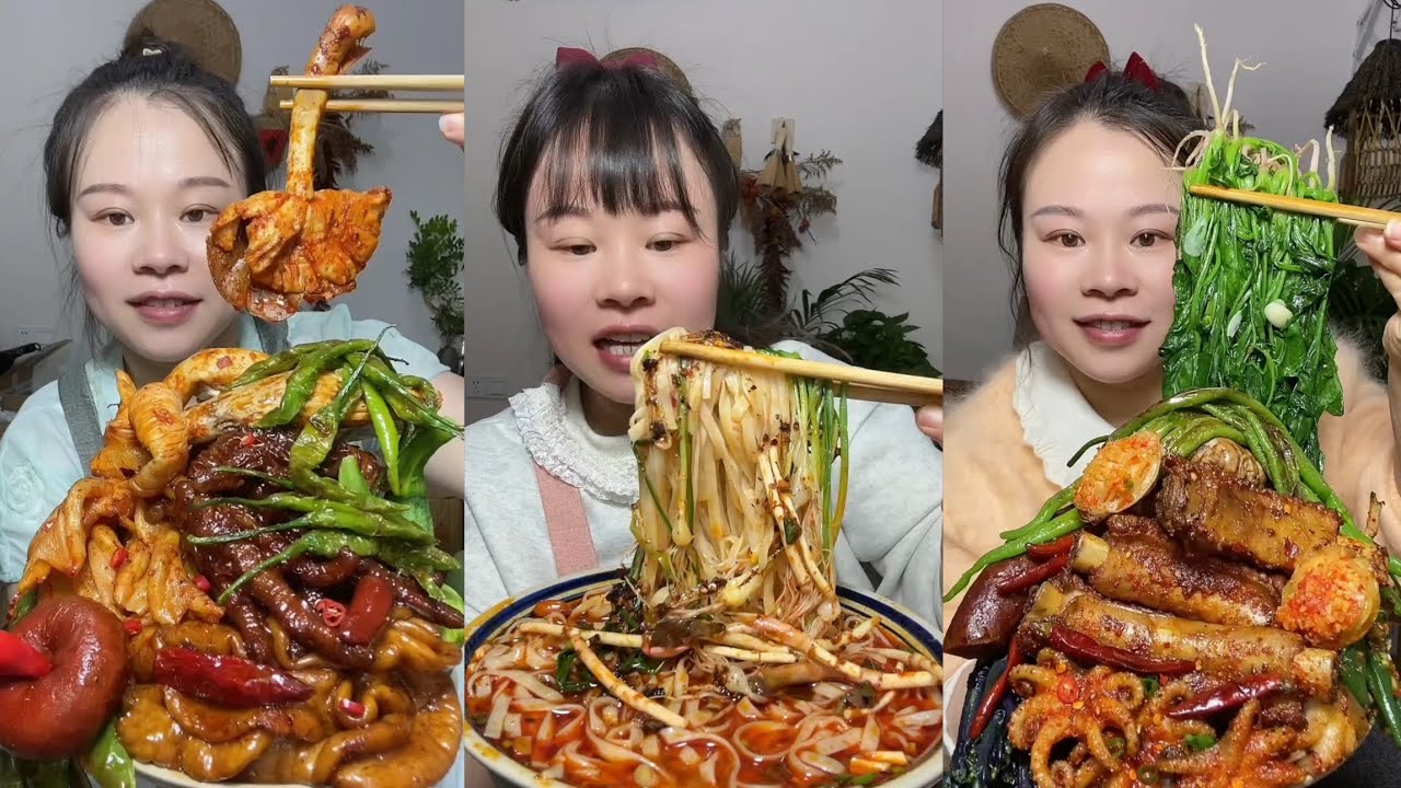 Mukbanng #24 Eat PORK BELLY, Chicken 🍗🍗, Meat 🍖🍖 {,Seav Ly |..#belly #mukbang #eating    