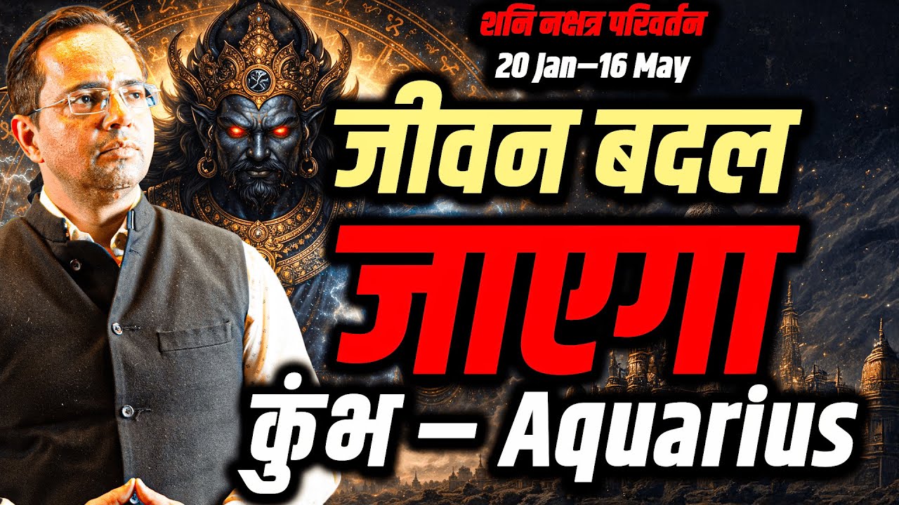 कुंभ राशि | शनि उत्तराभाद्रपद नक्षत्र में 20 Jan–16 May 2026 | जीवन बदलने वाला समय | #aquarius