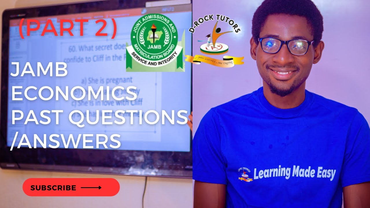 WAEC, JAMB & POST UTME 2025 CBT ECONOMICS POSSIBLE QUESTIONS (PART 3)