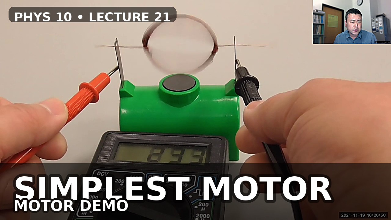 PHYS 10 - Lecture 21 - Electromagnetic Induction and Motors
