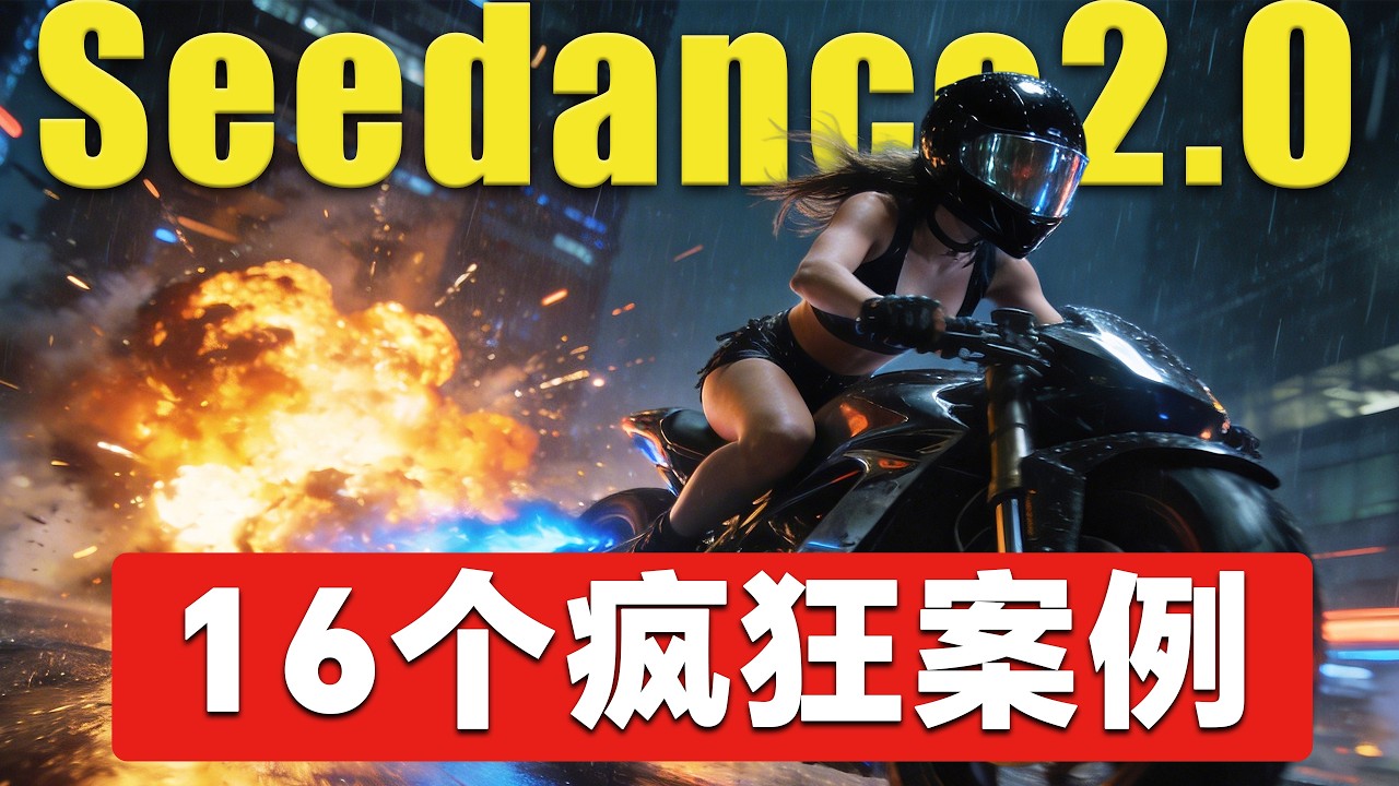 即夢Seedance2.0太強了，16個瘋狂案例，無限運鏡，精準動作控制，電商產品圖、短劇，廣告片，口播...