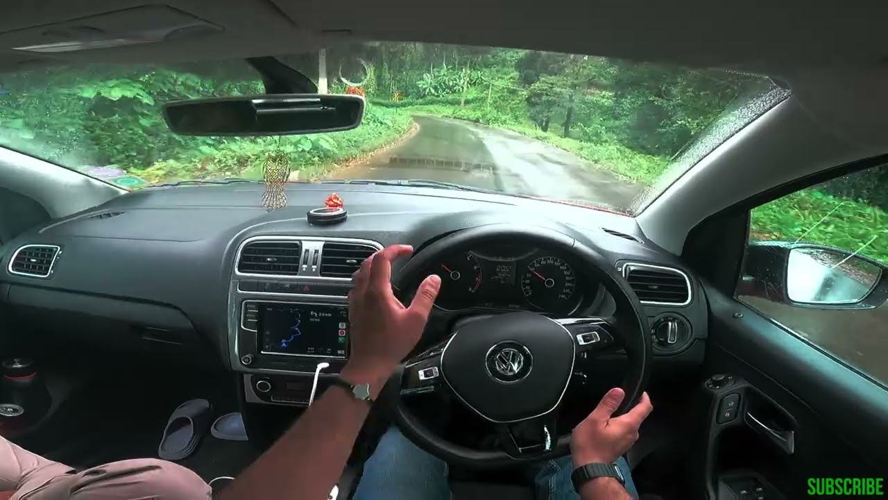 POV of driving Polo in Western Ghat in Monsoon | karnataka | 4K