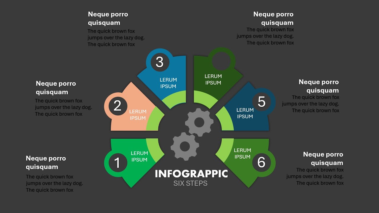 Create 6 Steps Circular Infographic in PowerPoint 🔄 | Fast & Easy Tutorial!