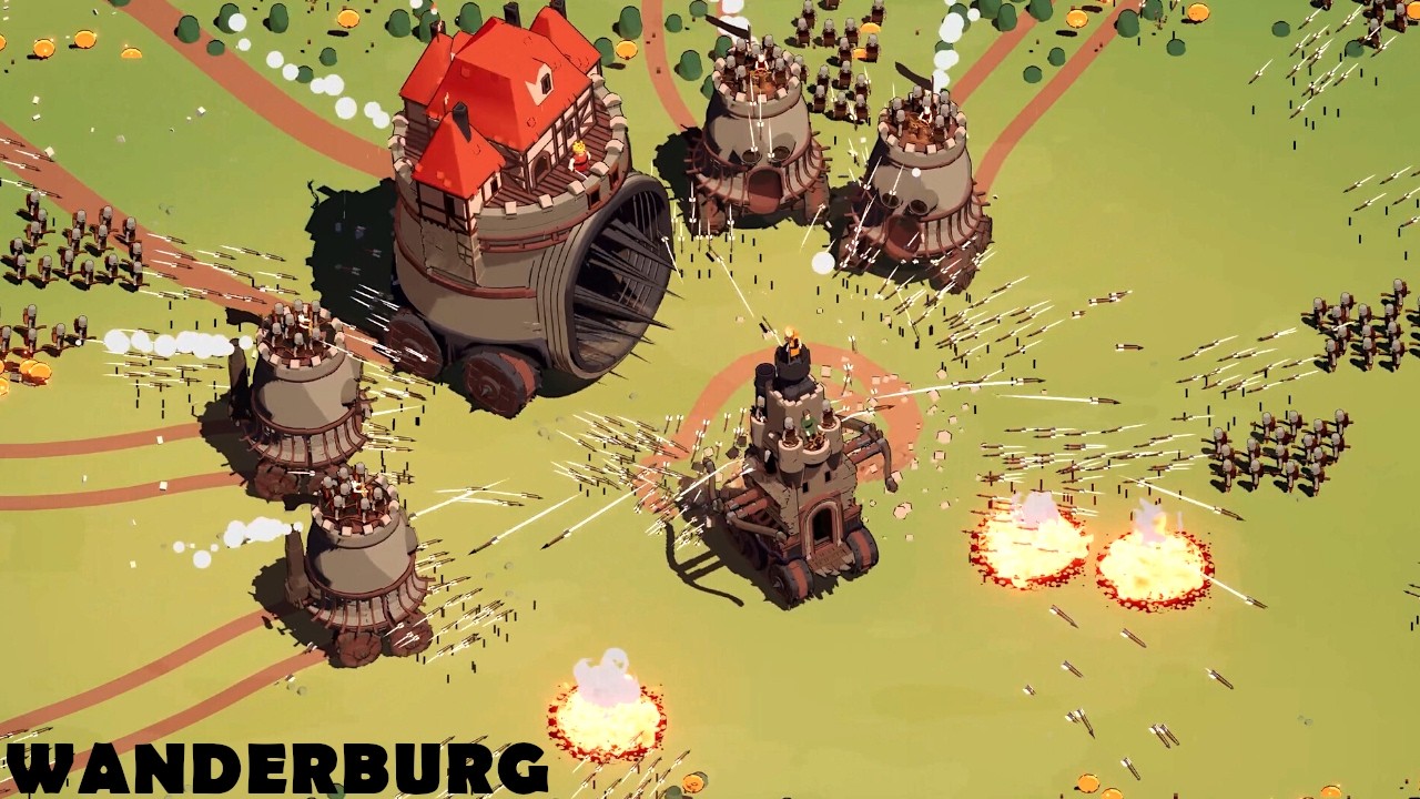 I Built the Ultimate Moving Siege Castle | Wanderburg | Demo Gameplay