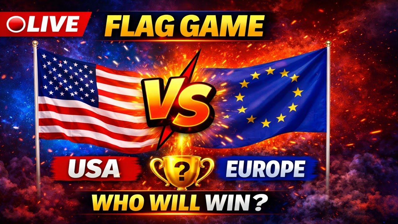 🔴 LIVE Flag Game 🇺🇸 vs 🇪🇺 | Winner?  #shorts #viral #flamengo #country #countrybattle