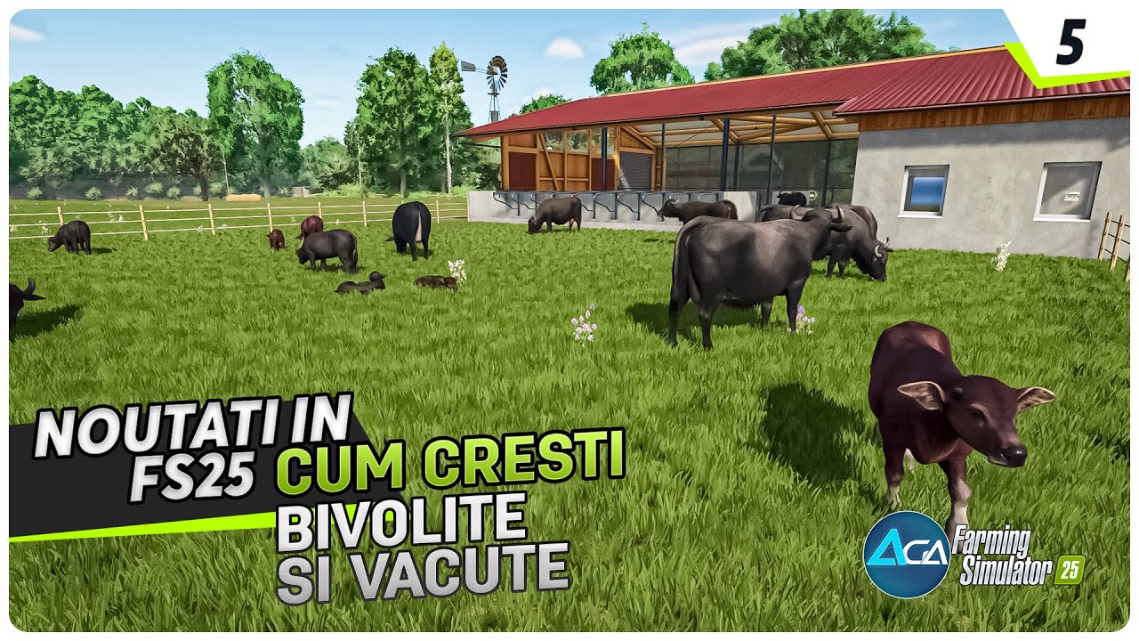 Cum cresti noile animale, bivolite si vacute in noul FS25-Noutati si tutoriale Farming Simulator 25