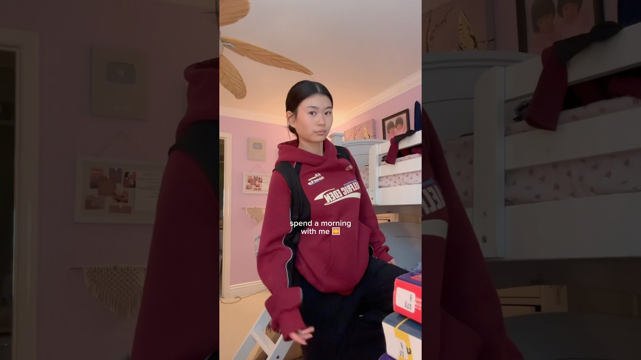 spend a morning with me 😁 when do u wake up for school? #morningvlog #morningroutine #productivity