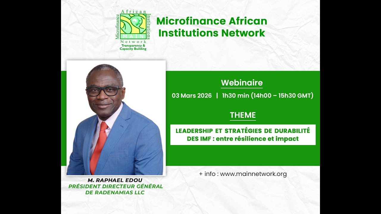 Replay-Webinaire sur « Leadership et stratégies de durabilité des IMF : entre résilience et impact »