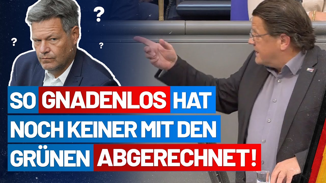 Habeck stinksauer, als Stephan Brandner mit der grünen Vetternwirtschaft abrechnet!  - AfD-Fraktion
