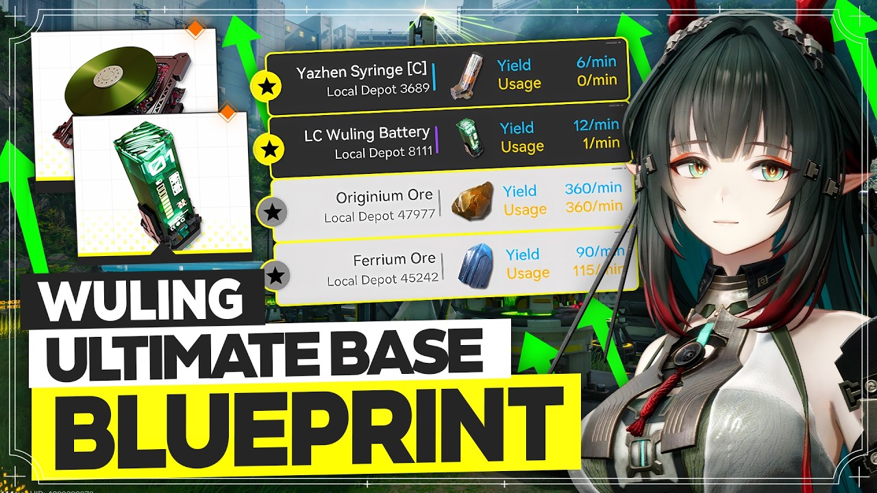 Max Profit Blueprints for Wuling - Mega Base Blueprint Asia/NA/EU【Arknights: Endfield】