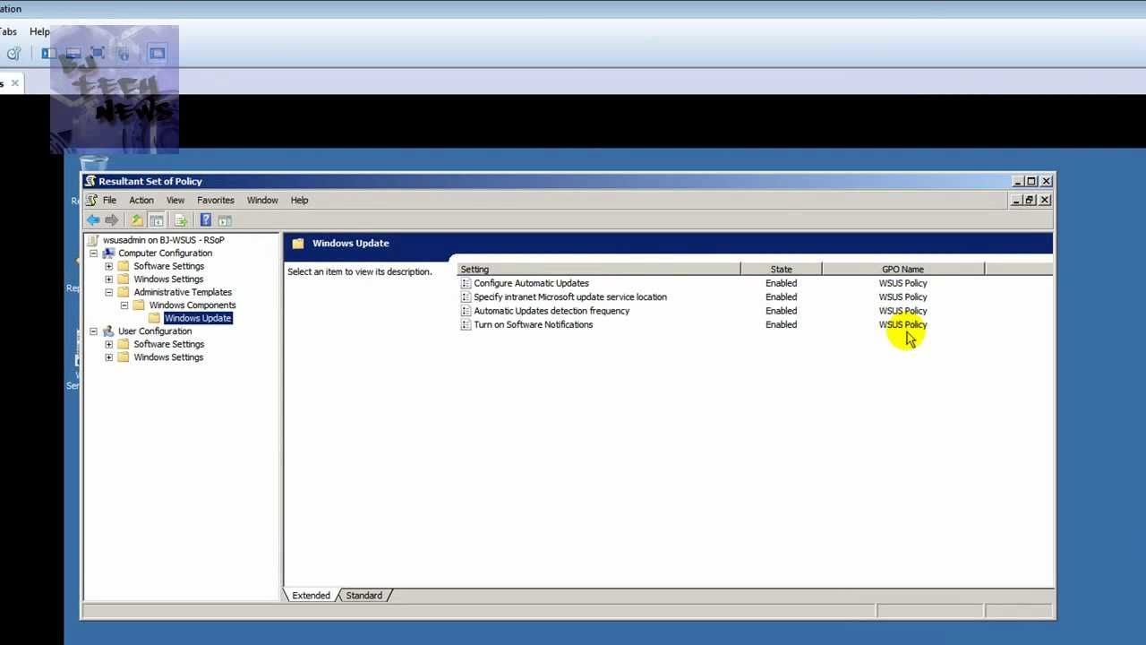 Episode 23 - WSUS GPO  Configuration