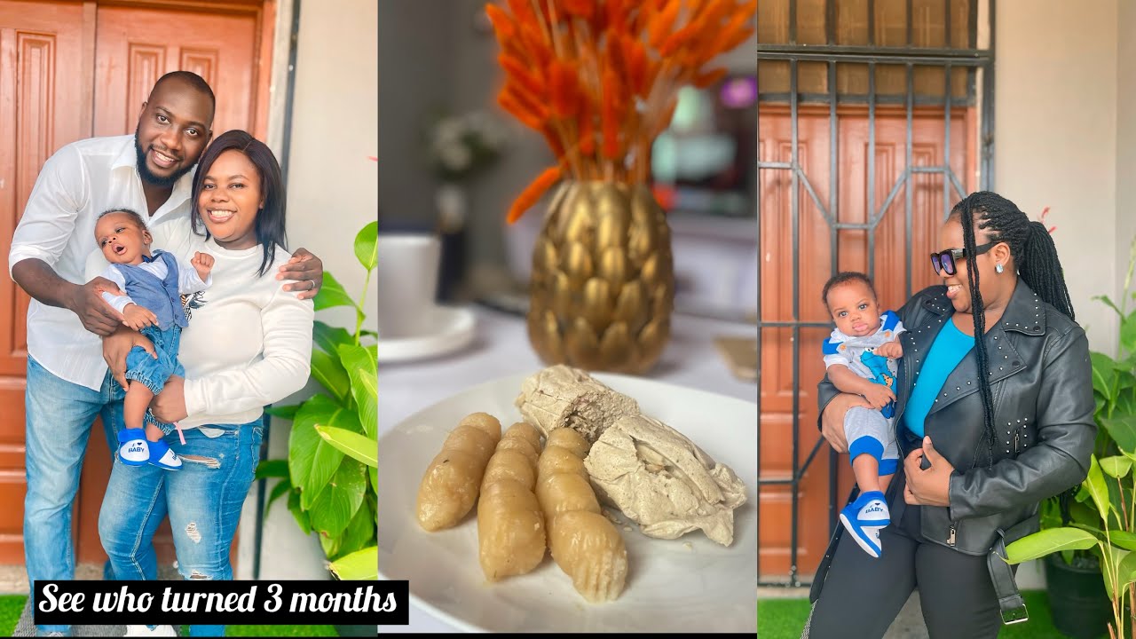 Ghana Living: Postpartum struggles | Egusi pudding Recipe | baby turned 3 months 