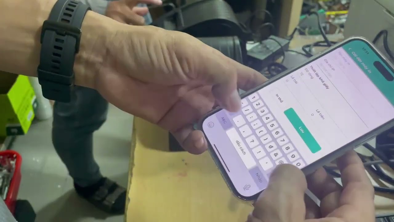 in hóa đơn từ máy Gprinter 5890II cùng APP bán hàng Shopnet: Giá cực rẽ tại 3pos.vn