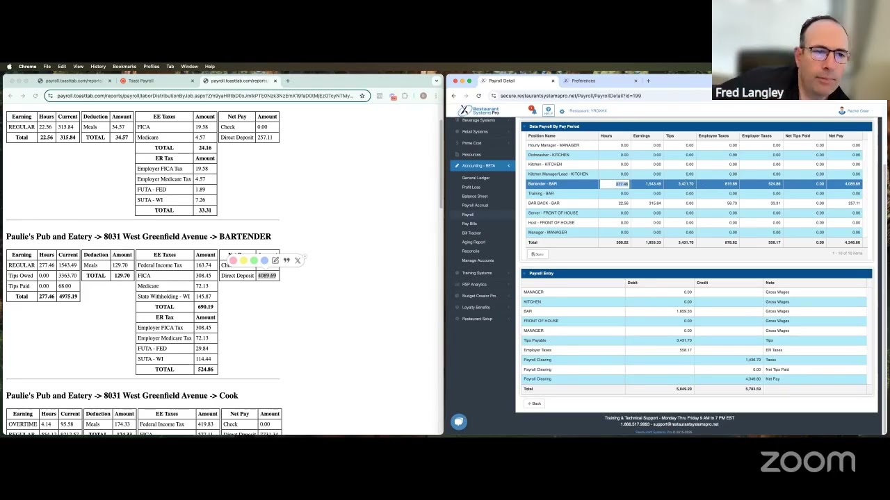 Restaurant Accounting Software Class