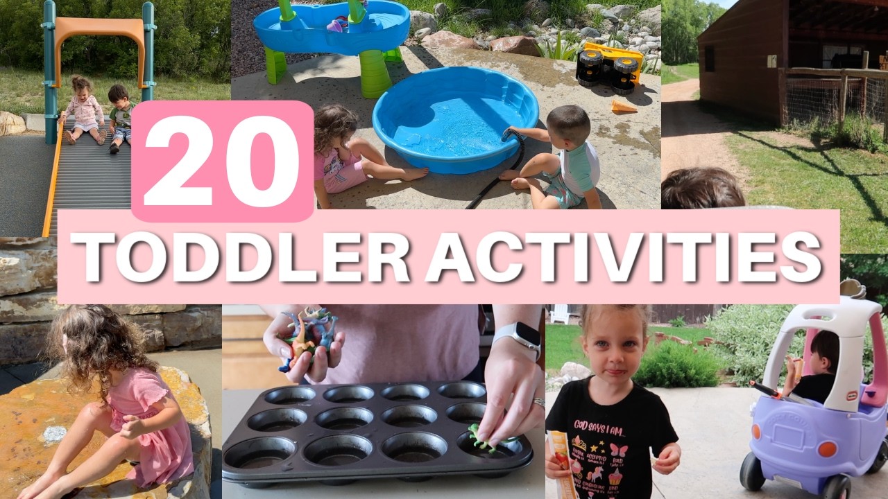 20 EASY DIY TODDLER ACTIVITIES || GETTING KIDS OUTSIDE ☀️🌳