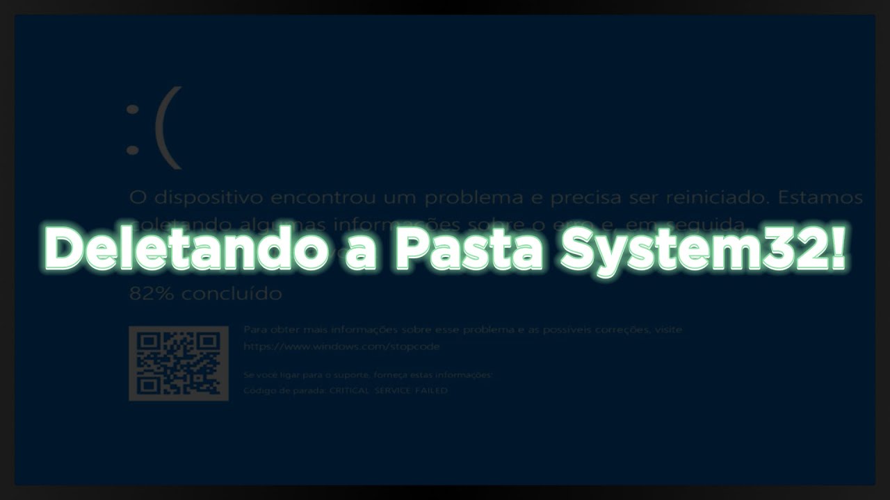 [REMAKE] DELETANDO A PASTA SYSTEM32 DO WINDOWS!