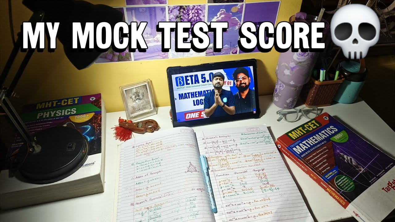 6 Days Left For Mhtcet Exam🥀|Study Vlog 12th Class MHTCET ASPIRANT 2026|