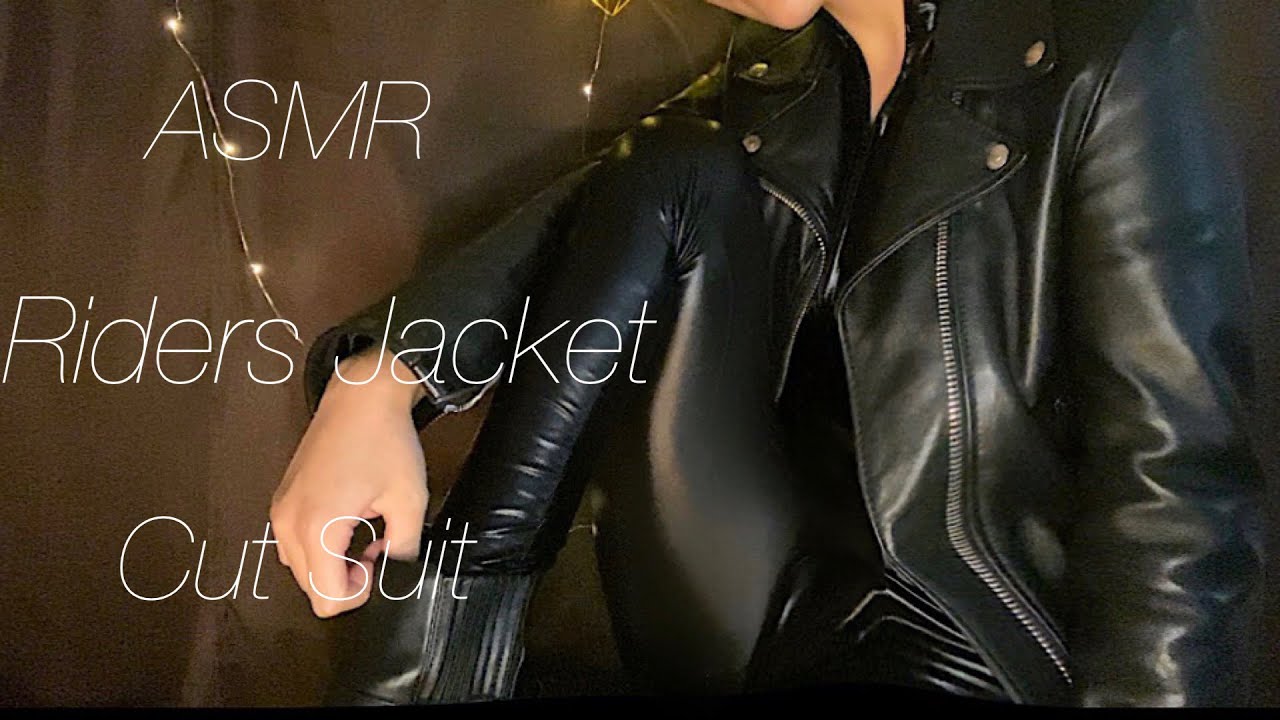 【ASMR】ライダースジャケット キャットスーツ 革の音 【Riders jacket／Cat suit／音フェチ／革の擦れる音】