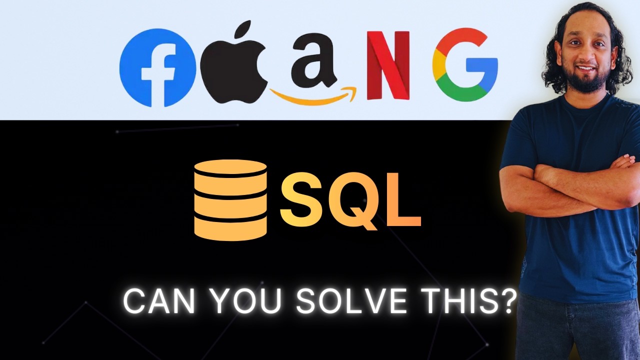 Вопрос для собеседования по SQL в FAANG | Можете ли вы решить эту задачу с 15-минутным временным ...