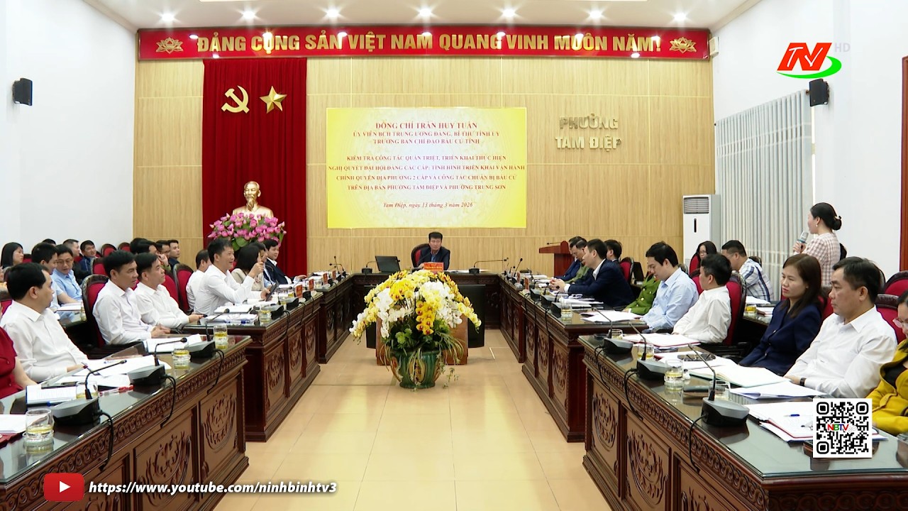 Đồng chí Bí thư Tỉnh ủy Trần Huy Tuấn kiểm tra tại một số địa phương