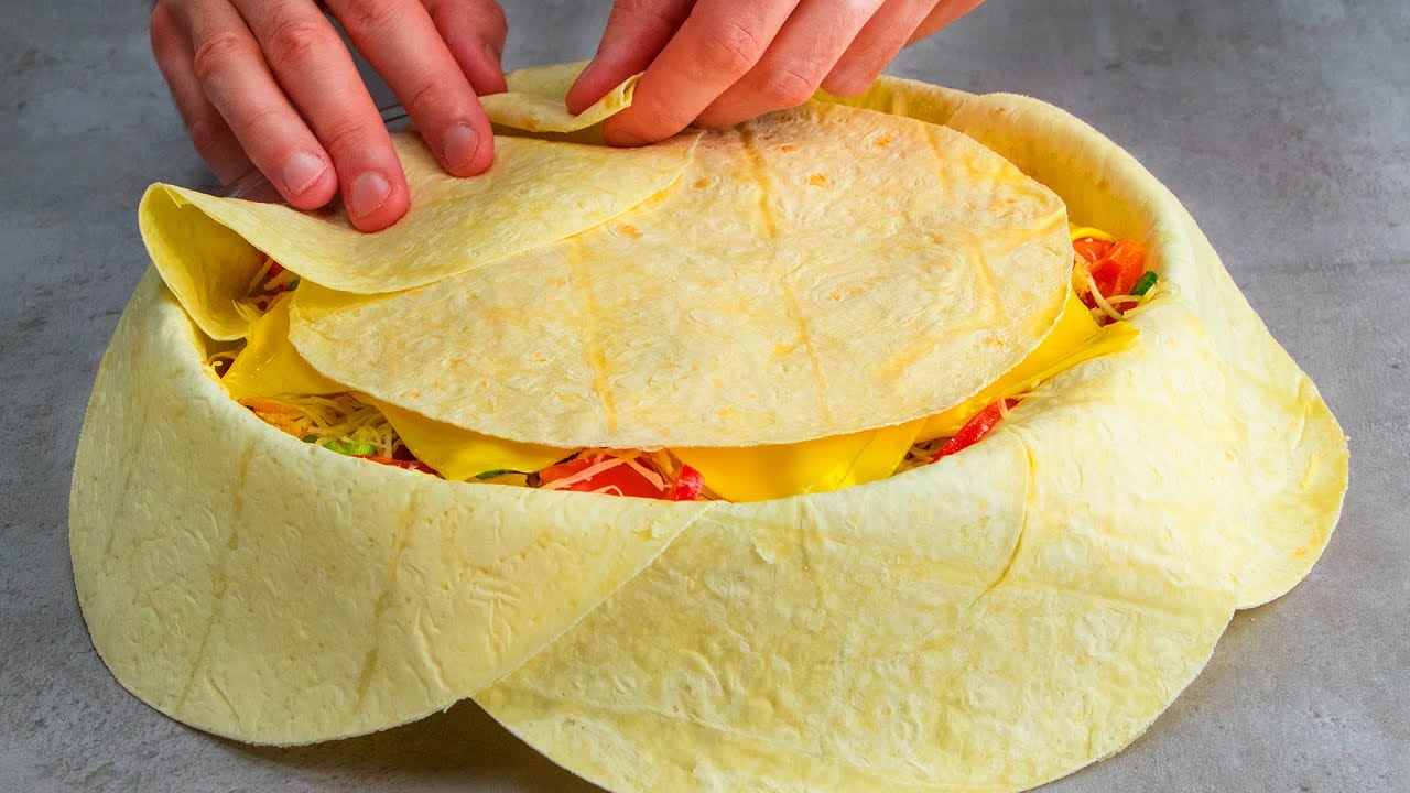 7 stycken tortillabröd och 40 minuter i ugnen - resultatet var fantastiskt!| Smarrig.tv