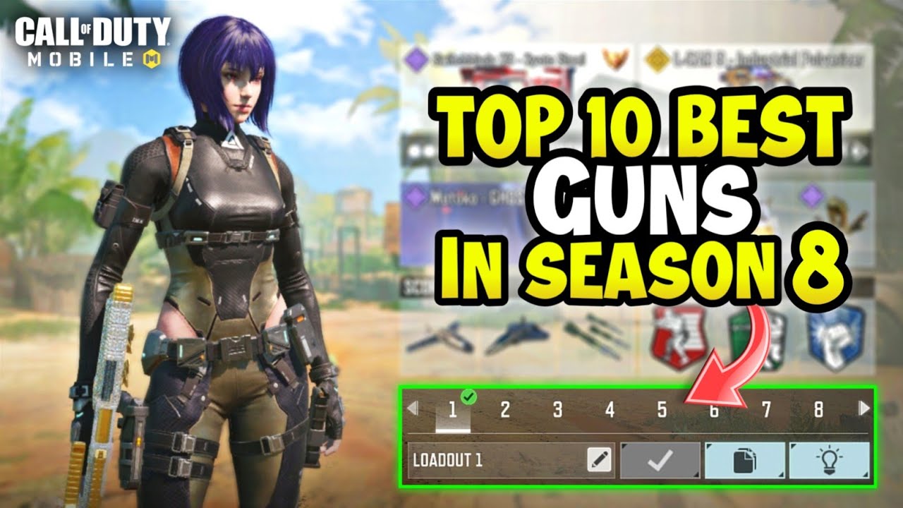 Top 10 Best Guns in Season 8 Cod Mobile 