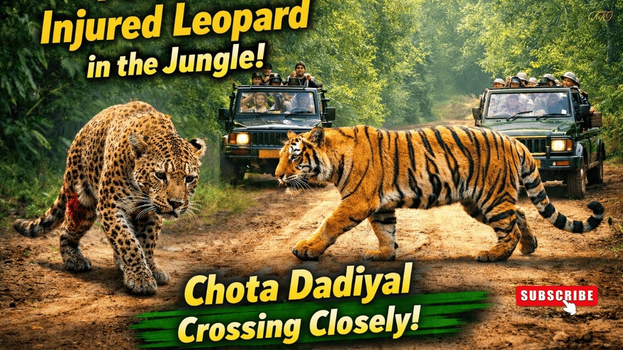 An Injured Leopard Barely Walking… But That Wasn’t the Only Shock of Our Safari 😱🐅 #wildlife