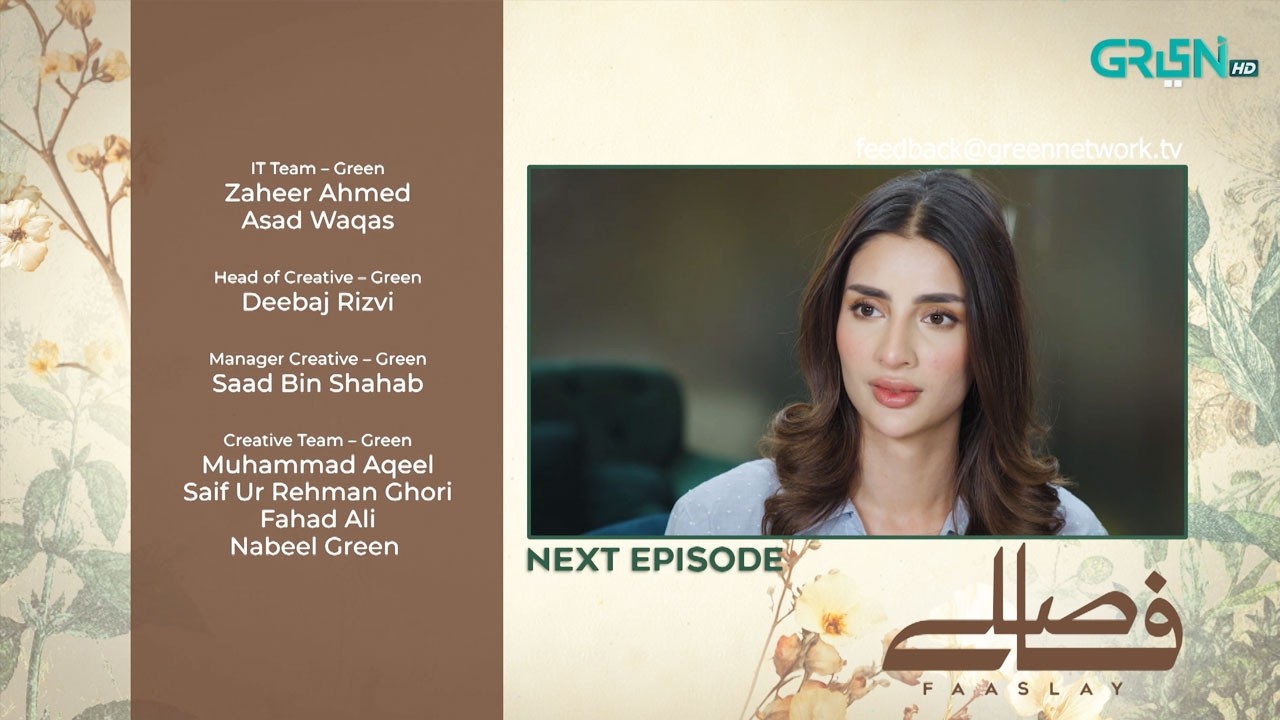 Faaslay Episode 48 ( Teaser ) 27th March 2026 | Ali Ansari - Saboor Aly | Green TV Entertainment