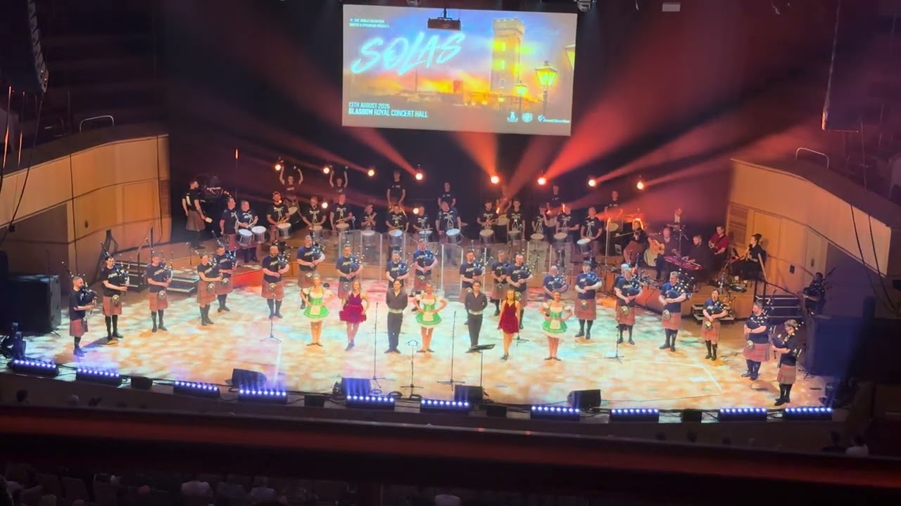 Shotts @ Dykehead Caledonia Pipe Band Jig Set @ Solas Pre-Worlds Concert 2025, Glasgow