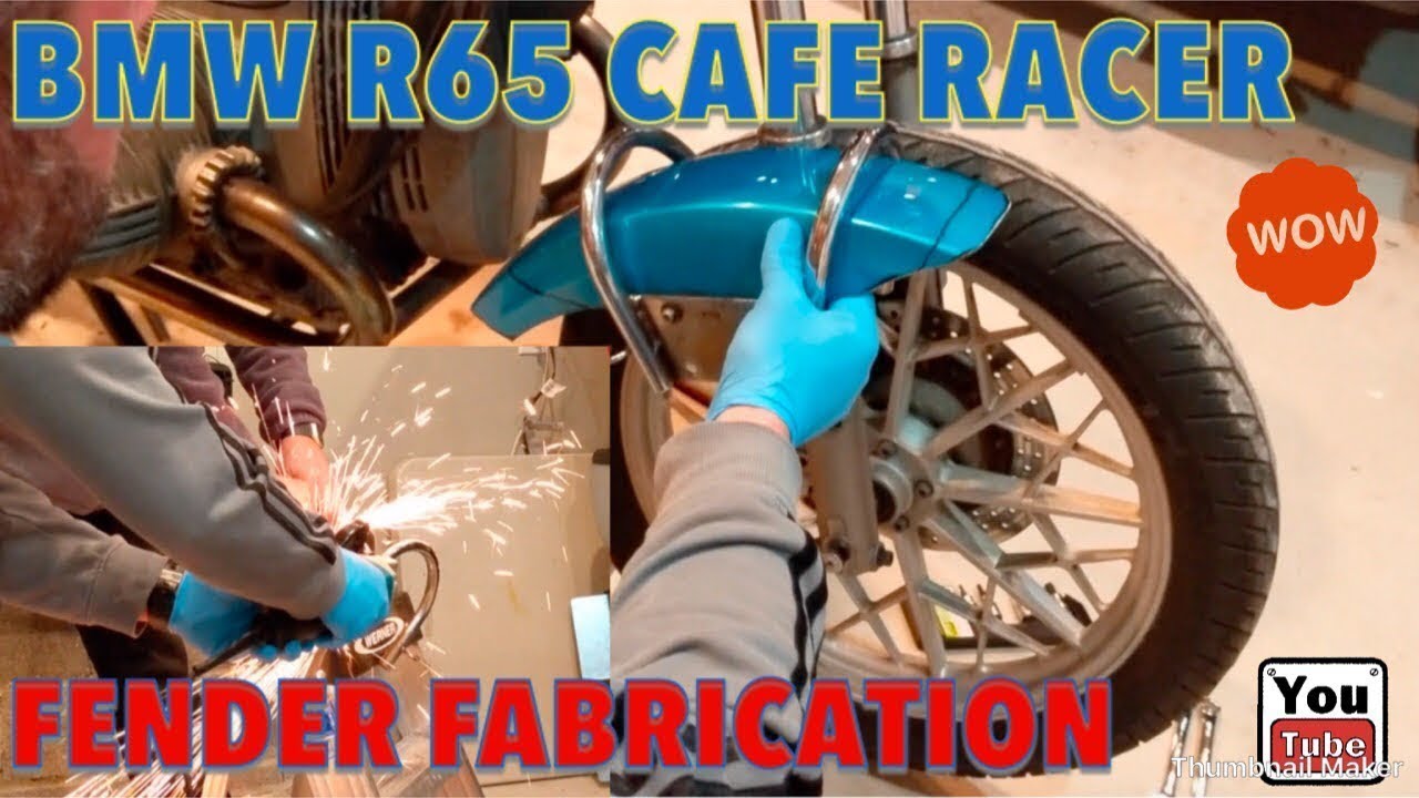 BMW R65 Cafe Racer - Front Fender Fabrication