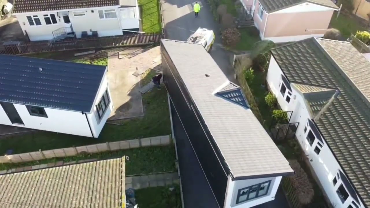 PARKHOME INSTALL #dji #parkhome #homesweethome #groundworks