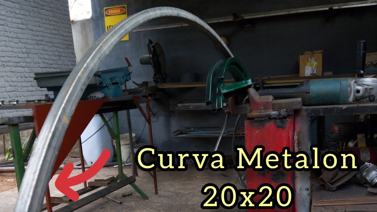 como fazer curva em Metalon 20x20 .