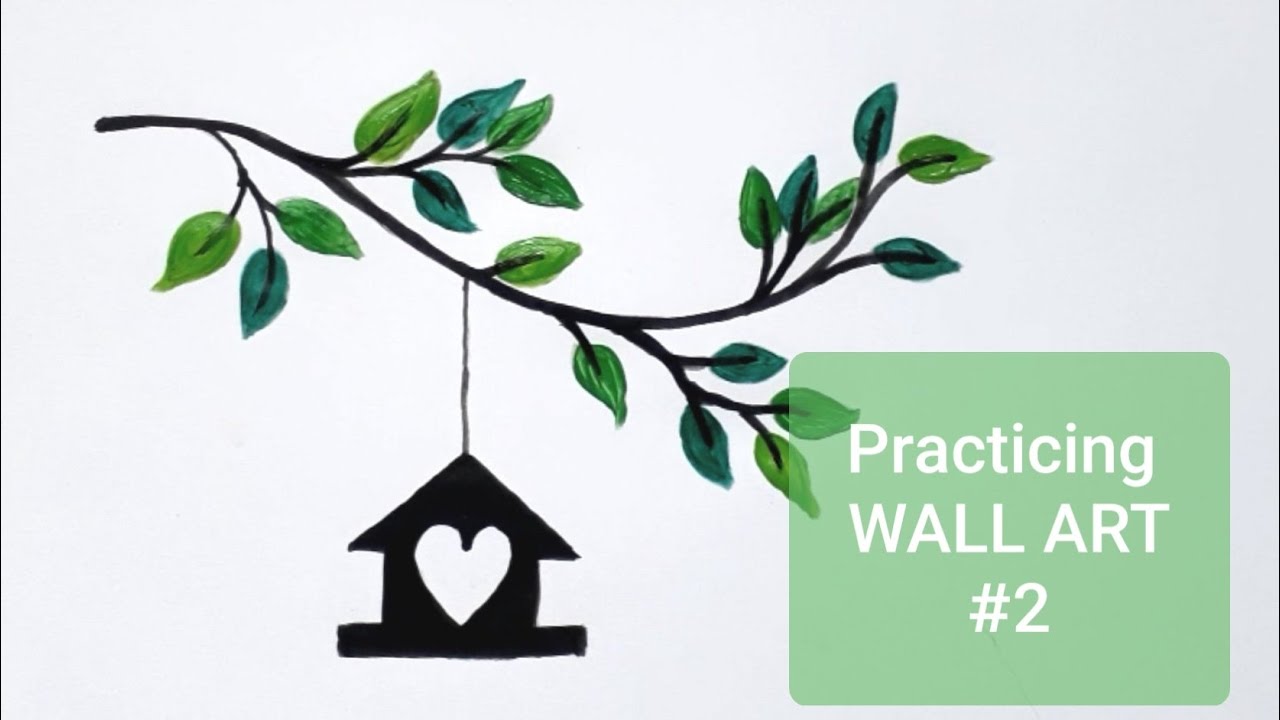 EASY WALL ART FOR BEGINNERS /wall art practicing/wall art tutorial/wall decor for beginners/