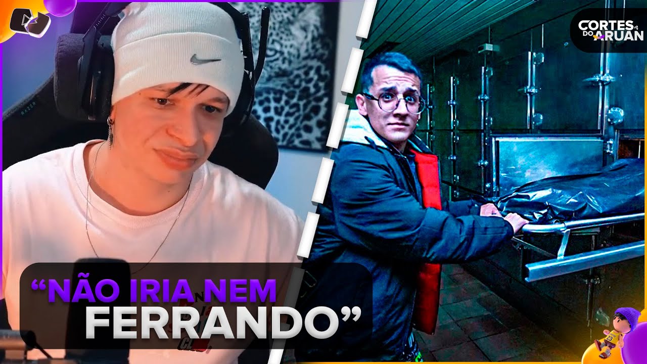 ARUAN REAGE: FUI EM UM NECR0TÉRIO DESATIVADO... (CLONE) - Cortes do Aruan