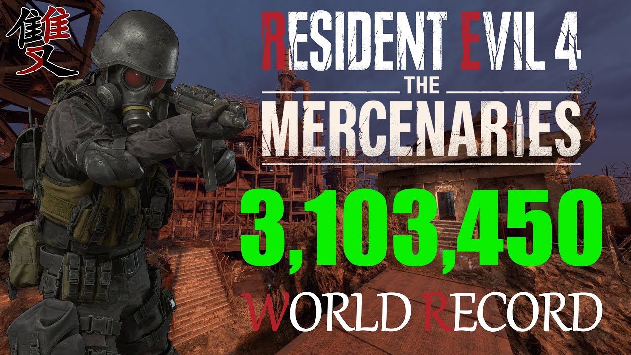 Resident Evil 4 Remake Mercenaries - 3,103,450 HUNK Island S++ | World Record Strategy