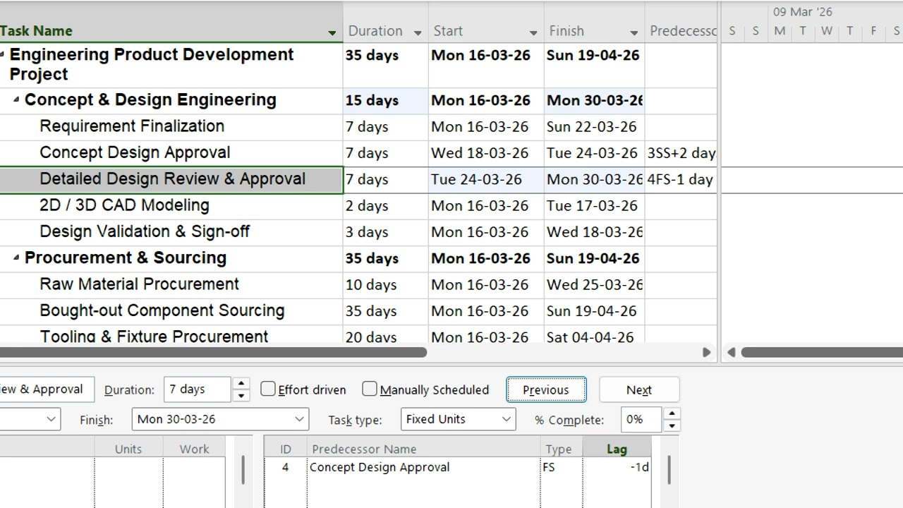 Microsoft Project 2007 Session 3 Day 1 GT 24th Jan 2026