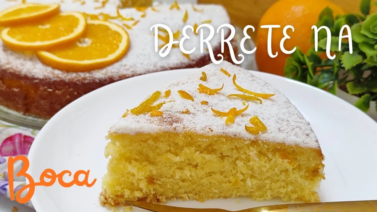 BOLO DE LARANJA AMANTEIGADO COM AMÊNDOAS | MACIO E  FOFINHO/ FÁCIL DE FAZER/ DELICIOSO 😋