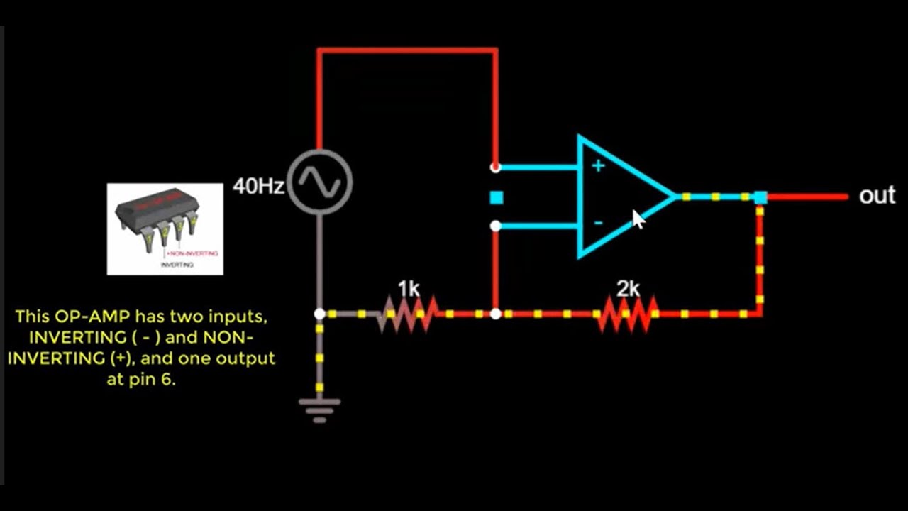 Non Inverting Operational Amplifier Simulation and Analysis in Proteus!