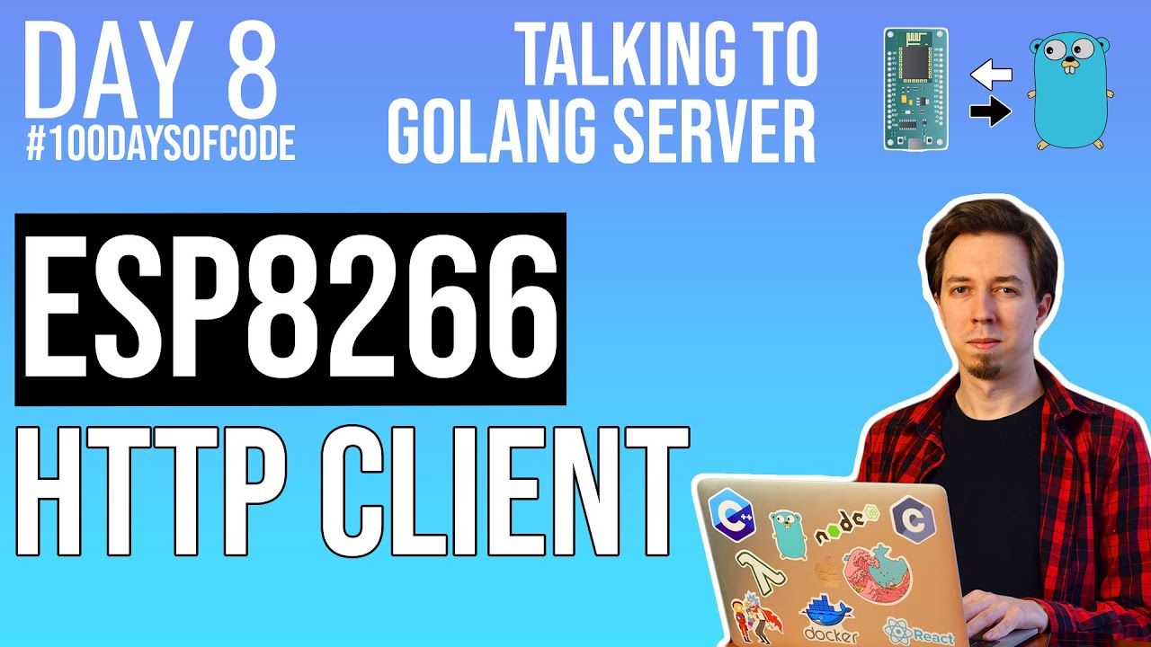 ESP8266 HTTP Client with locally hosted web server - Day 8 of #100DaysOfCode in IoT