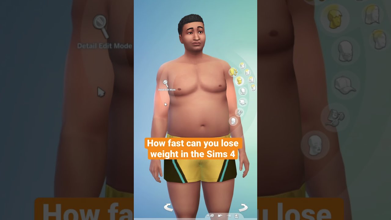 How fast can you lose weight in the Sims 4 | The Sims 4 #shorts