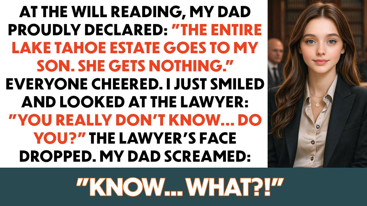 At The Will Reading, My Dad Gave Everything To My Brother, But I Just Smiled: “Lawyer… You Really...