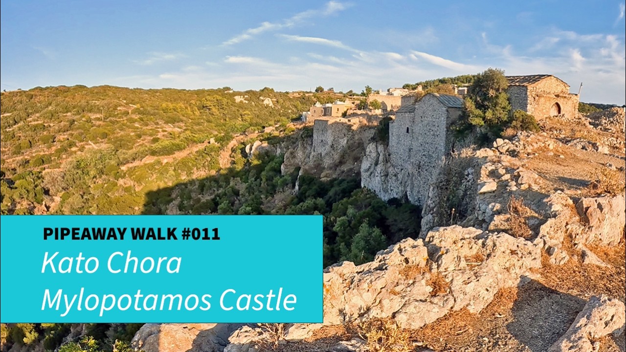Kato Chora Mylopotamos Castle in Kythira, Greece - Pipeaway Walk 011