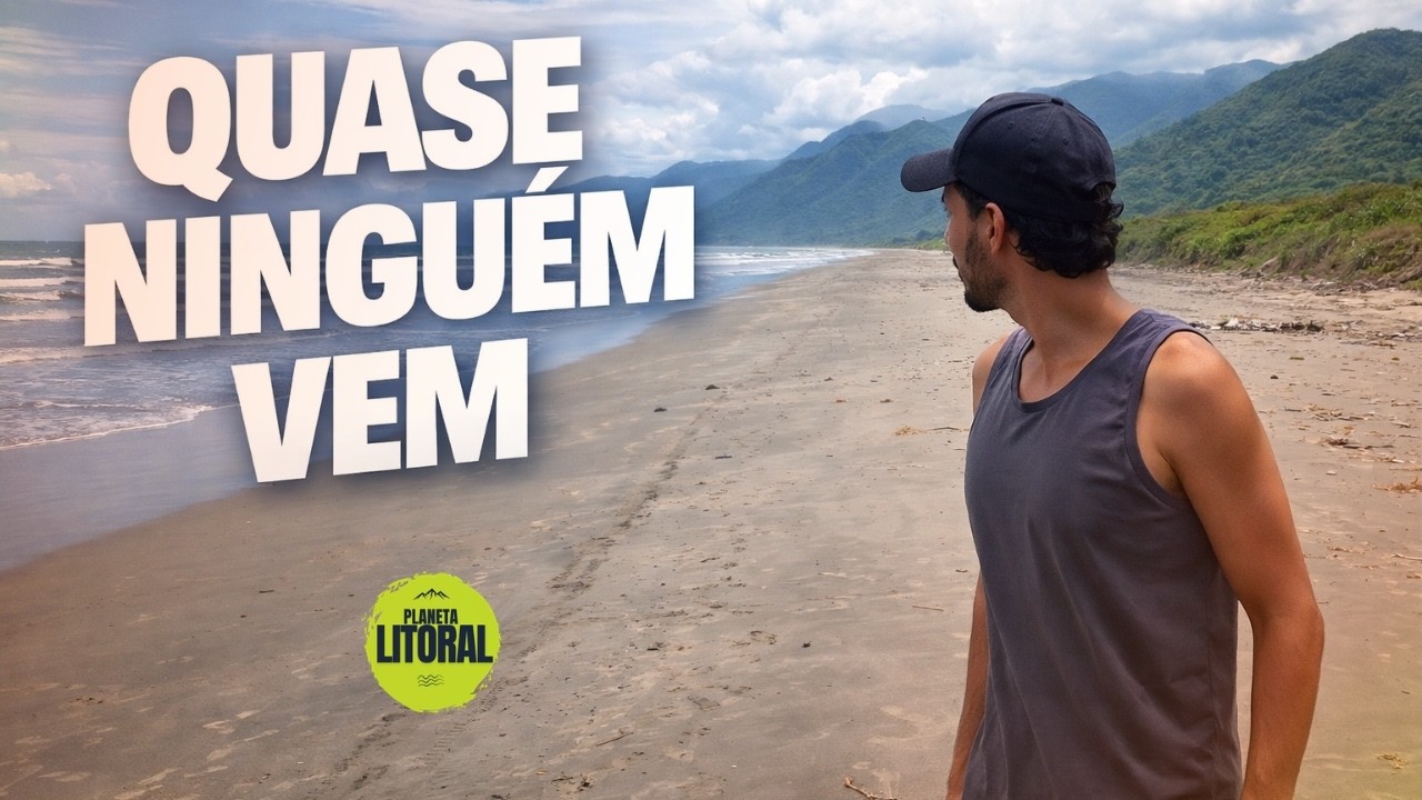 Existe uma PRAIA DESERTA em PERUÍBE que quase NINGUÉM CONHECE — Praia do Piaçaguera
