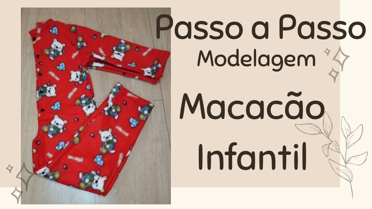 🌹Como fazer a modelagem do macacão infantil 🌹