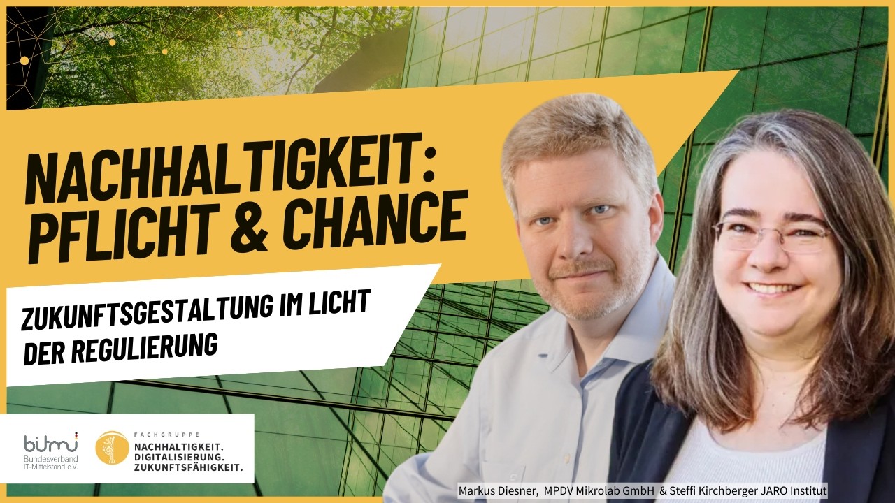 Nachhaltigkeit: Pflicht & Chance - Zukunftsgestaltung im Licht der Regulierung
